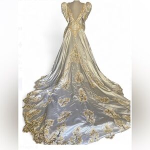 Demetrio vintage ball gown with puffy sleeves ballgown wedding dress